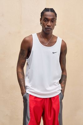 Camiseta sin Mangas de Malla Blanca Nike