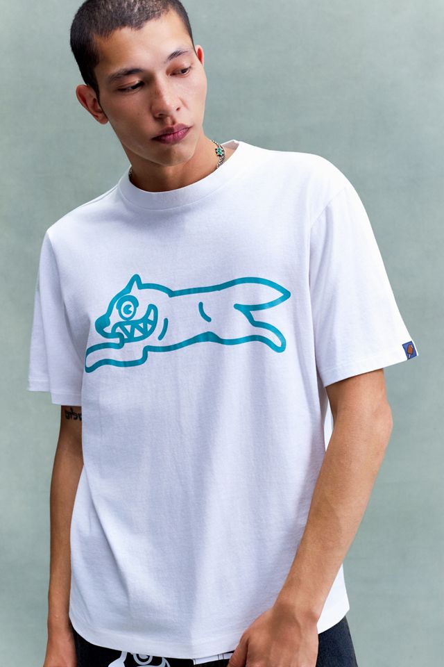T-shirt à logo blanc à manches courtes Running Dog ICECREAM #1
