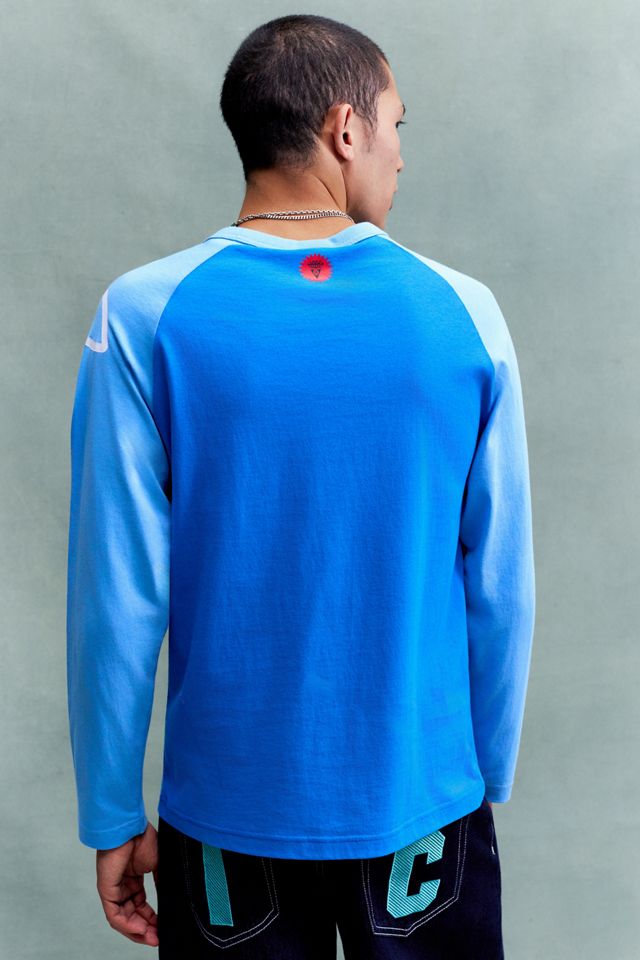 T-shirt raglan à manches longues ICECREAM Blue Running Dog #3