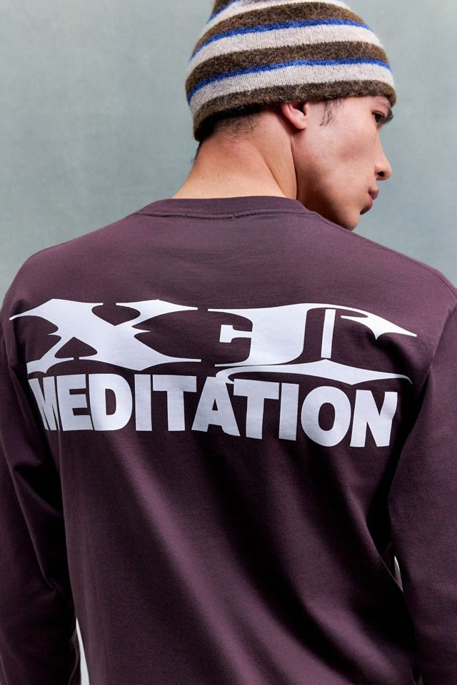 XLARGE Purple Meditation Long Sleeve T-Shirt #5