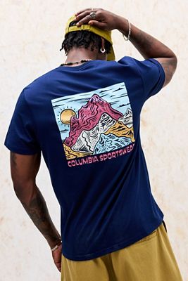 T-Shirt Columbia Blu Navy Sunscape