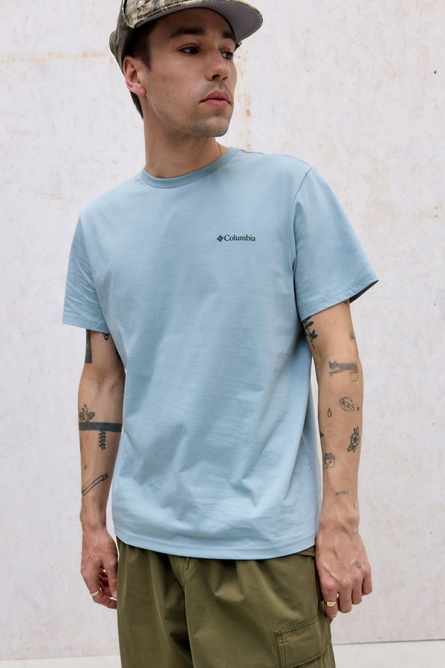 T-Shirt Columbia Blue Shining Landscape #1