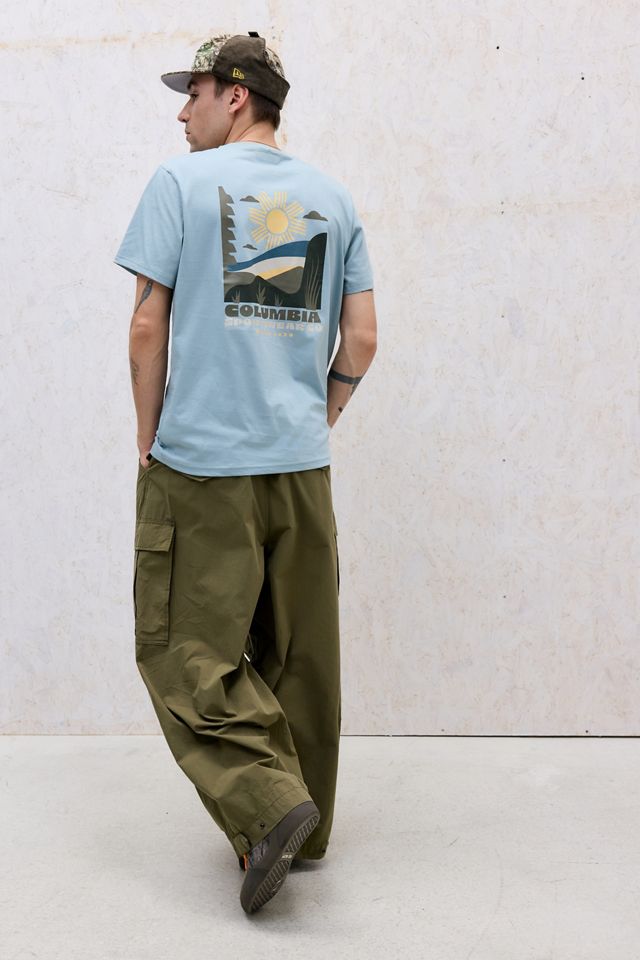T-Shirt Columbia Blue Shining Landscape #2