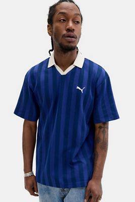 Polo décontracté à manches courtes PUMA bleu