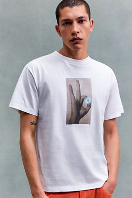 No Problemo Weißes Pillen-Kurzarm-Grafik-T-Shirt