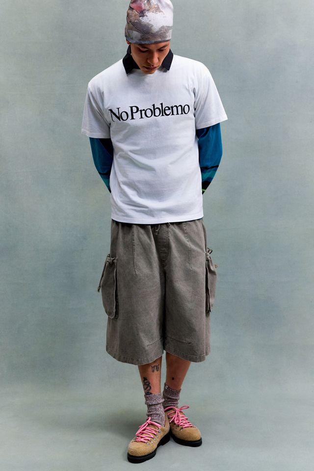 T-shirt blanc à manches courtes No Problemo #1