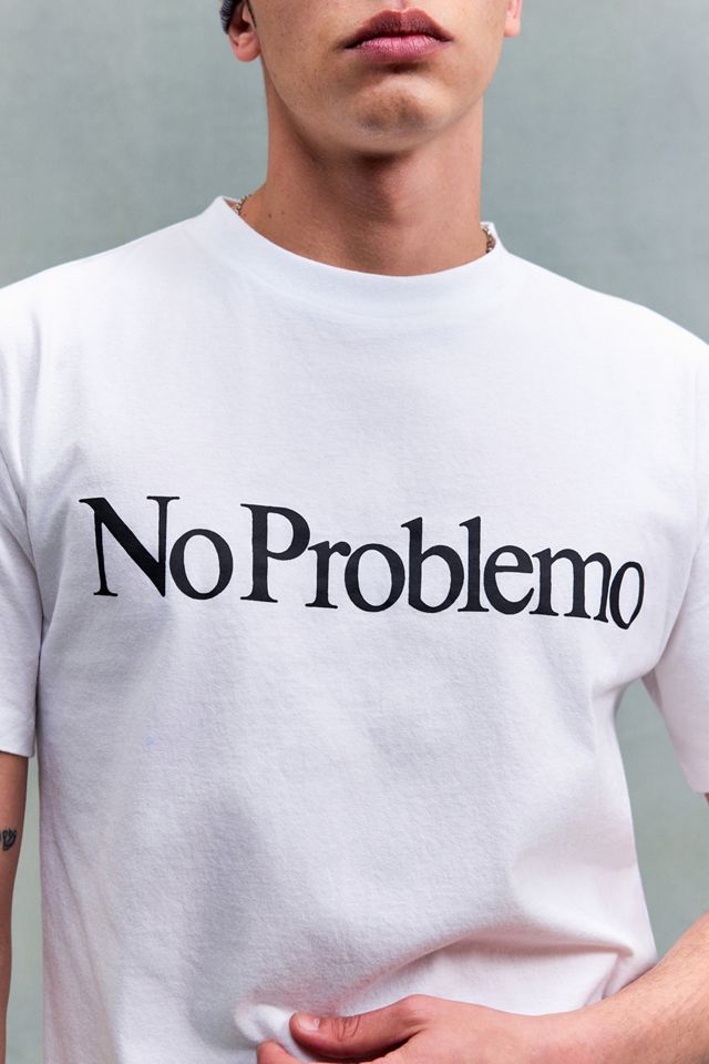 T-shirt blanc à manches courtes No Problemo #3