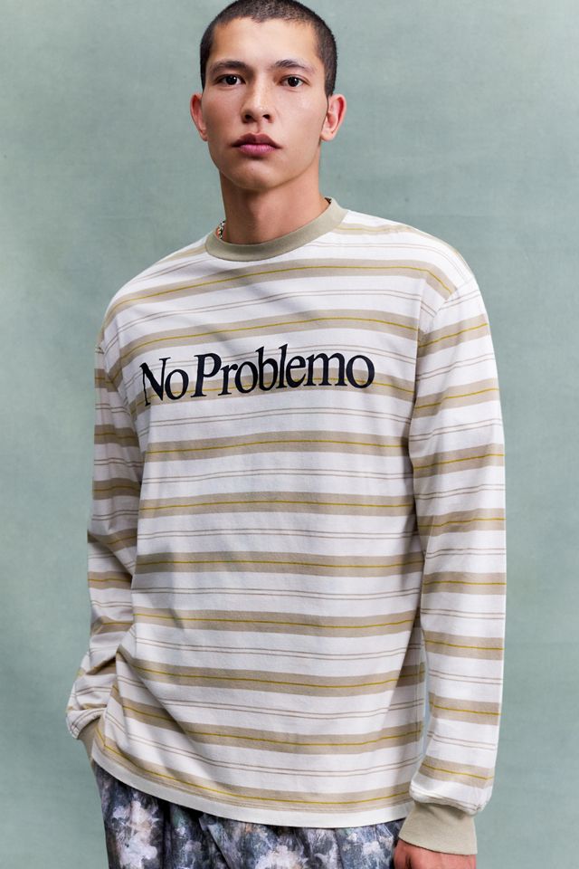 No Problemo Sand Stripe Long Sleeve Tee #3