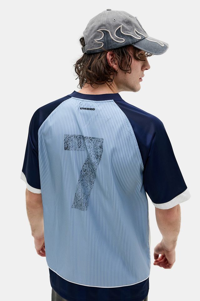 Umbro Baritone Blue Panel Football Shirt #3
