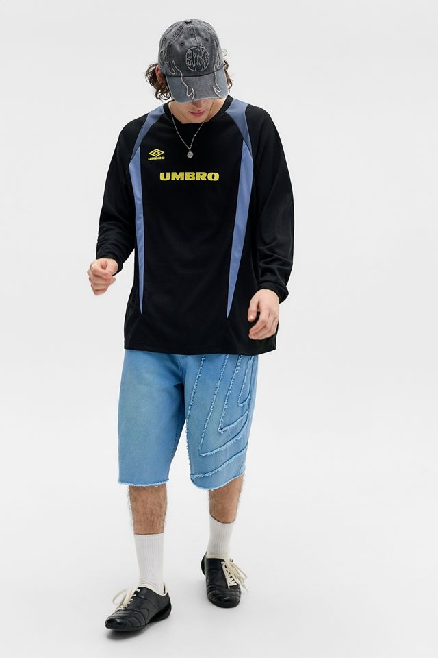 Umbro Black Panelled Long Sleeve T-Shirt #1