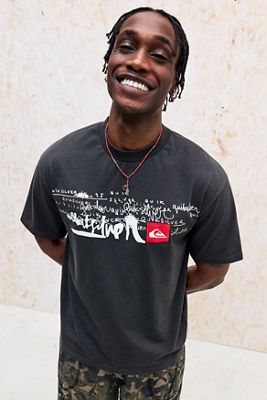 T-Shirt Quiksilver UO Exclusive Nera Heavy Wash