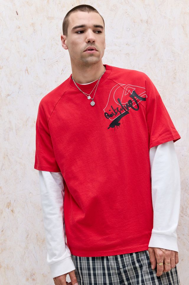 Quiksilver UO Exclusive Salsa Raglan T-Shirt | Urban Outfitters UK