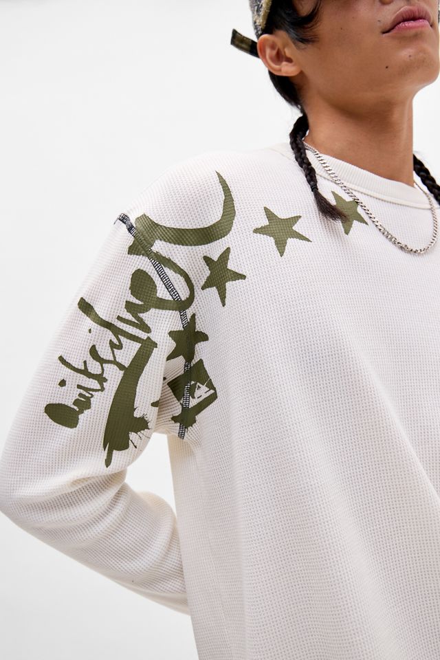 Quiksilver UO Exclusive Ecru Star Waffle Graphic Tee #2