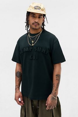 Temp Surf Co UO Exclusive Black Distressed Logo T-Shirt