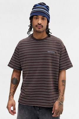 T-Shirt in Filato Tinto a Righe Esclusiva UO Temp Surf Co