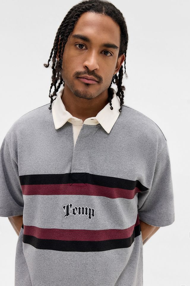 Camisa Polo de Manga Corta Gris Exclusiva de UO de Temp Surf Co #2