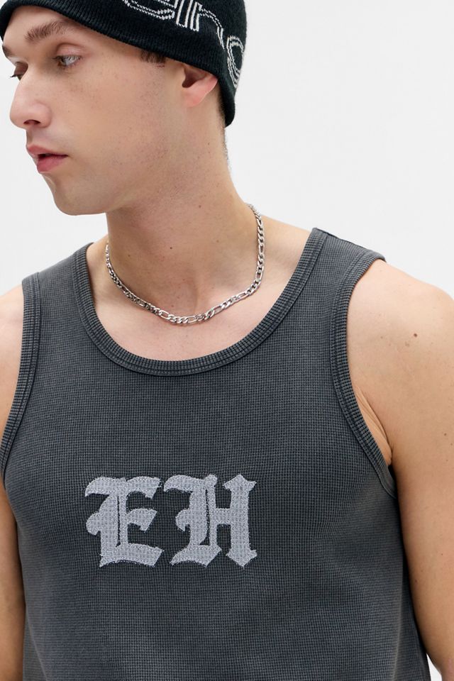Ed Hardy UO Exclusive Black Gothic Waffle Tank Top | Urban