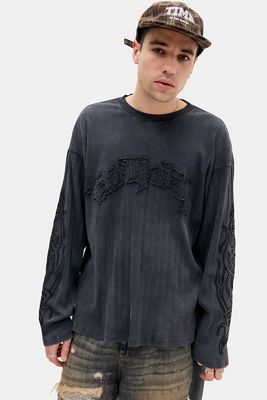 Jaded London Six Deux Pinstripe Shirt | Urban Outfitters UK