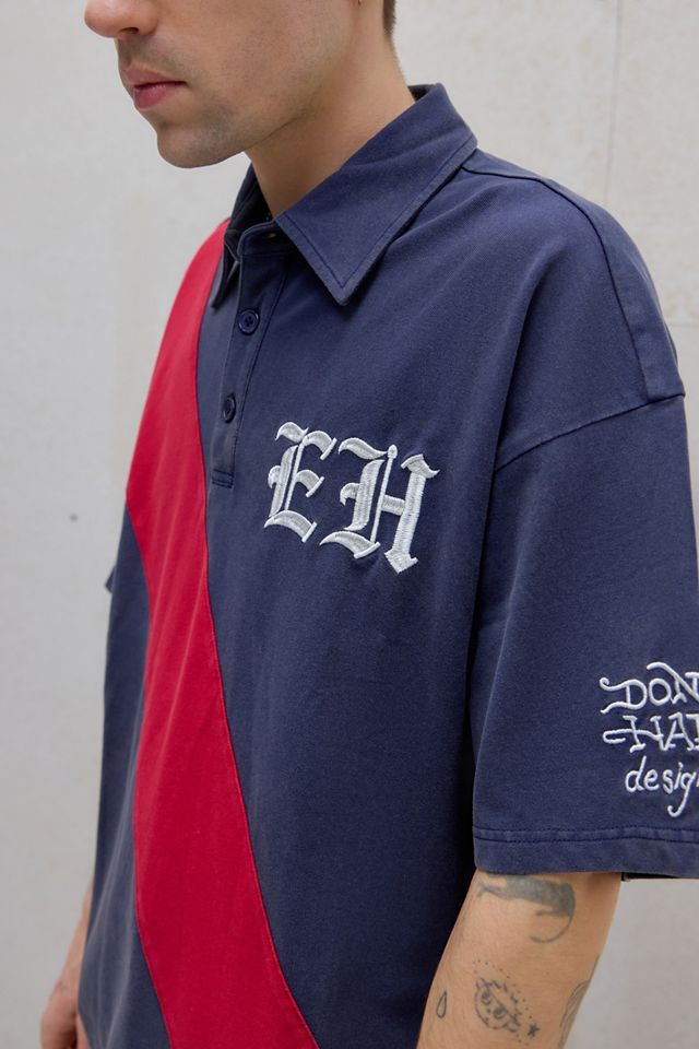 Polo Ed Hardy UO Exclusive con Pannello Blu Navy #1