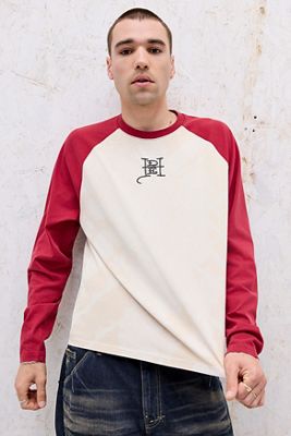 T-Shirt Raglan Gotica Rossa Esclusiva UO Ed Hardy