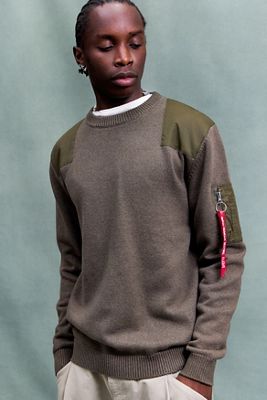 Suéter Utilitario de Punto Oliva Barro Alpha Industries