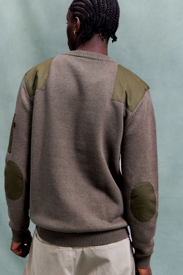 Maglione Utility in Maglia Mud Olive Alpha Industries #2