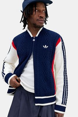 Cardigan marine et blanc adidas Originals