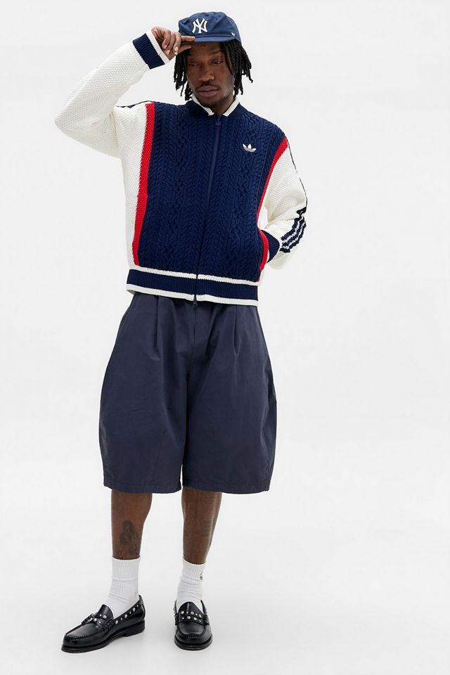 Cardigan adidas Originals Blu Navy e Bianco #2
