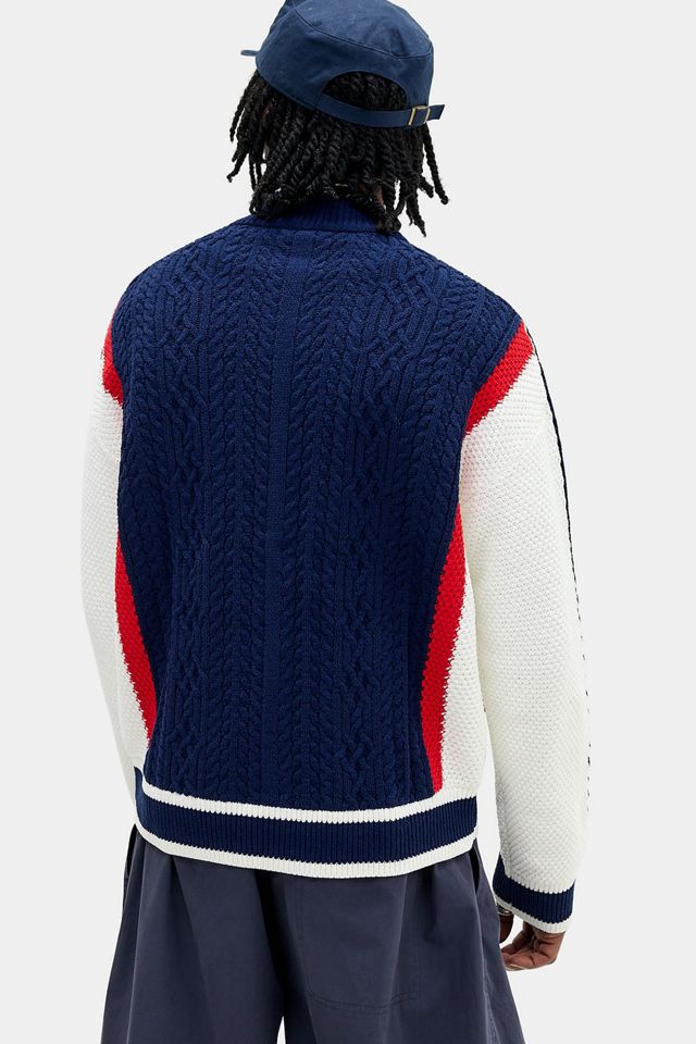 Cardigan adidas Originals Blu Navy e Bianco #3