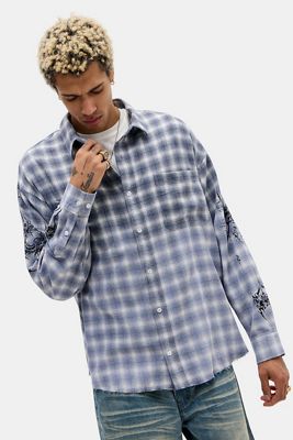 jaded londonシャツ Jaded London Six Deux Pinstripe Shirt | Urban Outfitters UK