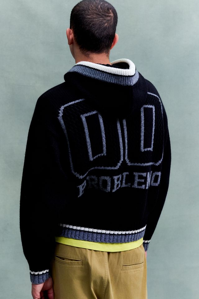 No Problemo Varsity Zip-Durchgehender Kapuzenpullover #1