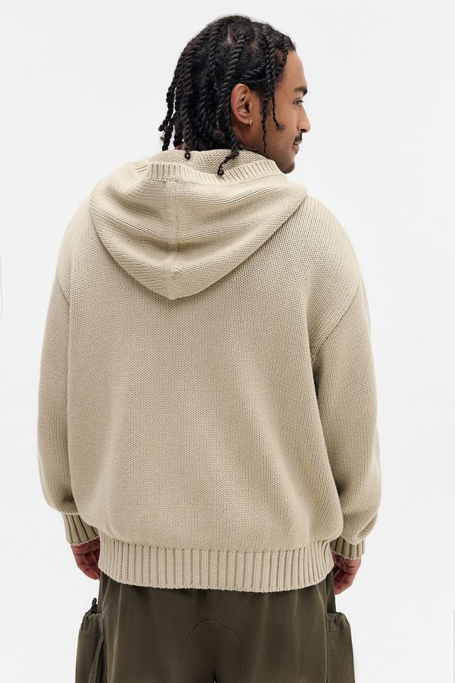 Pull en maille de coton à fermeture éclair sable exclusif UO Temp Surf Co #3