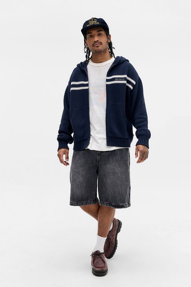 Temp Surf Co UO Exclusive Navy Knit Hoodie #1
