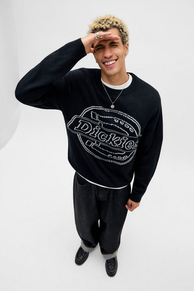 Pull noir à logo jacquard Union Dickies #1