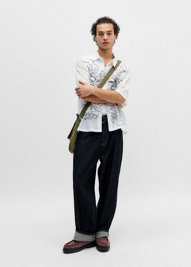 Camicia Gotica Bianca Ed Hardy Esclusiva UO #1