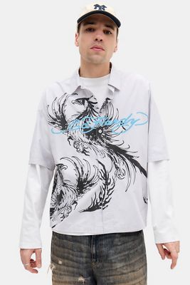 Chemise à manches courtes à rayures Phoneix Ed Hardy exclusive UO