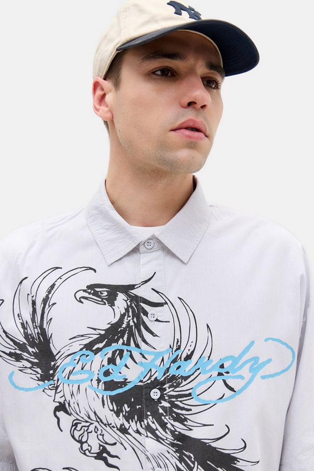 Camisa de Manga Corta a Rayas Phoneix Exclusiva UO de Ed Hardy #2