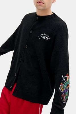 Cardigan noir exclusif UO Ed Hardy