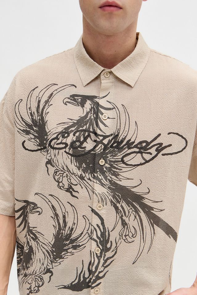 Camisa de Seersucker Phoenix Exclusiva de UO Ed Hardy #1