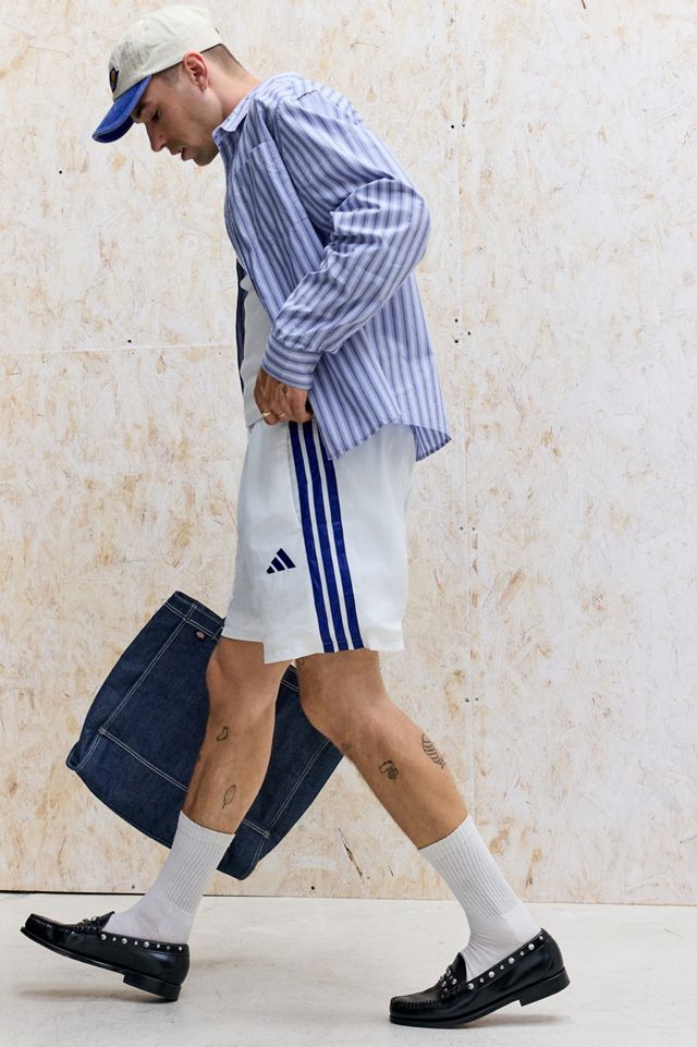 adidas White 3-Stripes Chelsea Shorts #1