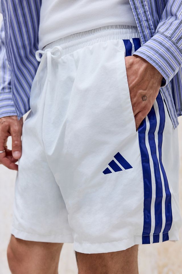adidas White 3-Stripes Chelsea Shorts #2