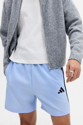 Pantaloncini Chelsea adidas Essentials Ice Blue 3-Stripes