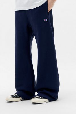 Pantaloni Jogger Champion Blu Navy Reverse Weave a Orlo Dritto