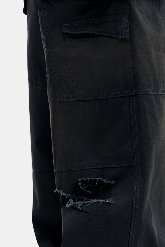 Pantaloni Cargo XL Ripstop Neri Jaded London #2