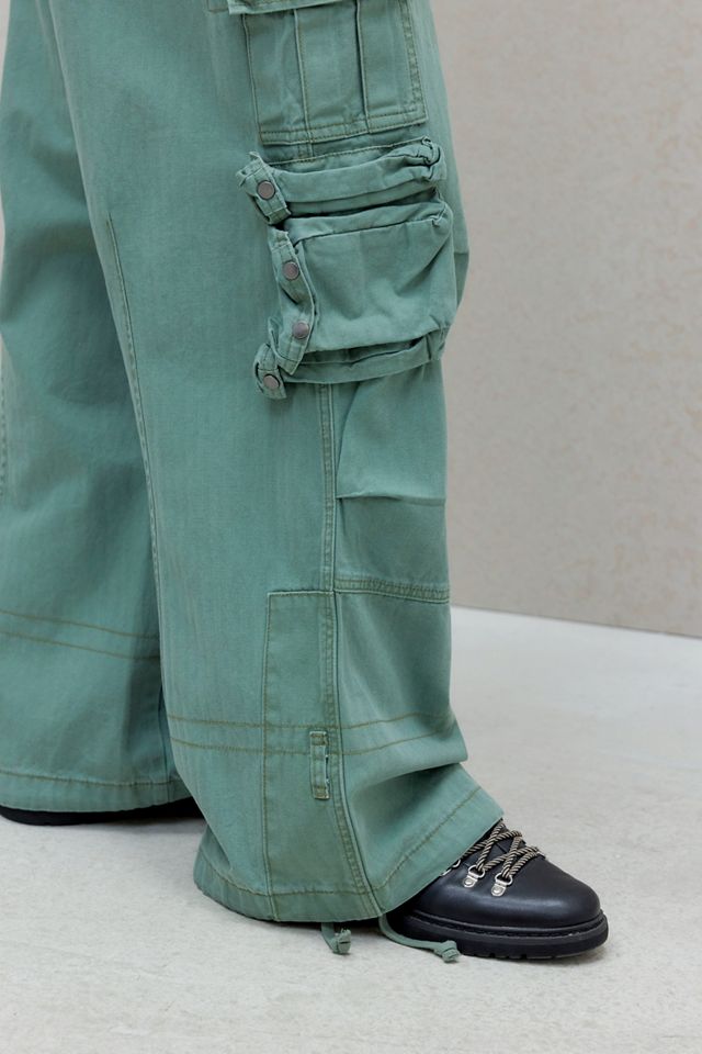 Jaded London Khaki Oversized Utility Cargo Trousers #2
