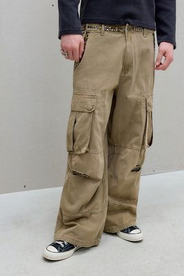 Pantalones Cargo de Carpintero con Tachuelas Jaded London