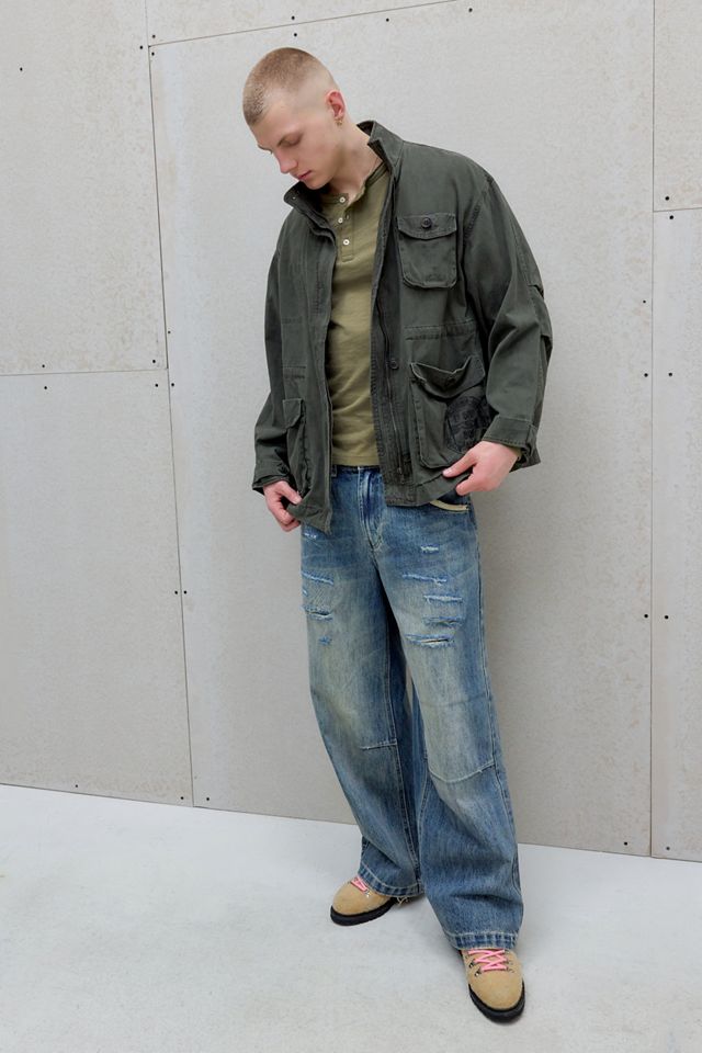 Jeans Colossus de Tiro Bajo Rasgados Jaded London #1