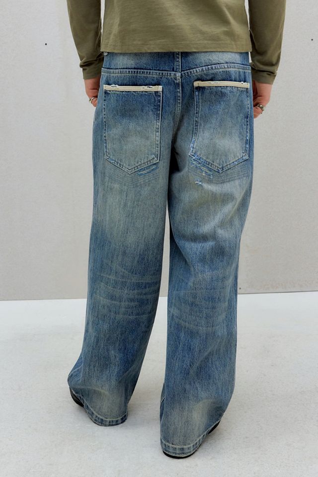 Jeans Colossus de Tiro Bajo Rasgados Jaded London #3