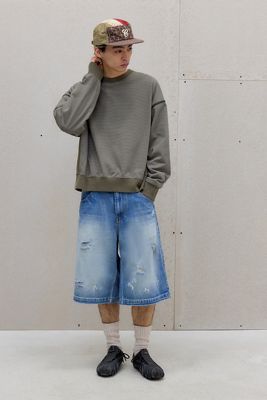 Jaded London Bleached Colossus Jorts