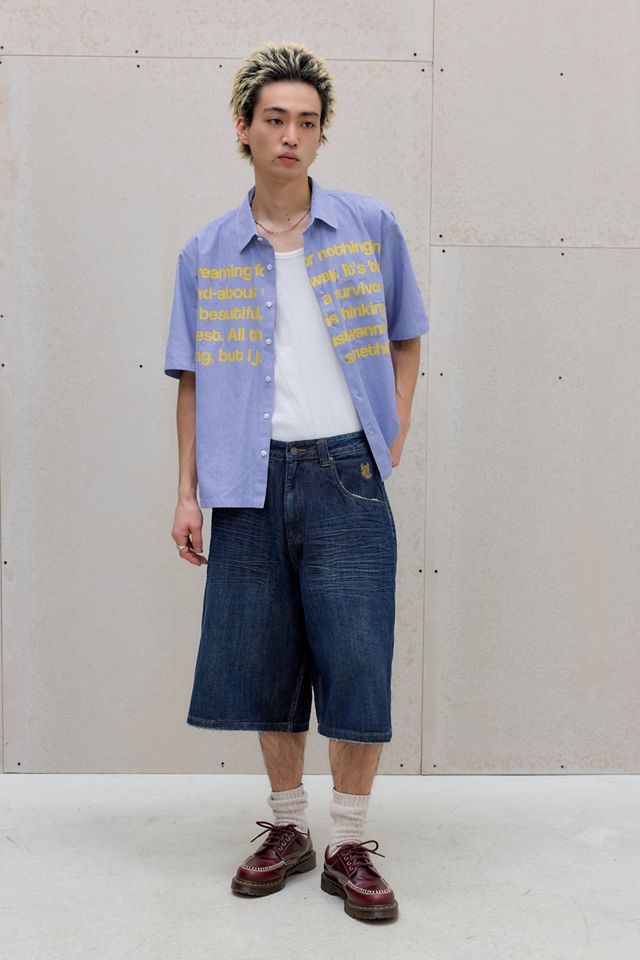 Jaded London Jorts Colossus Indigo Union Jack #1